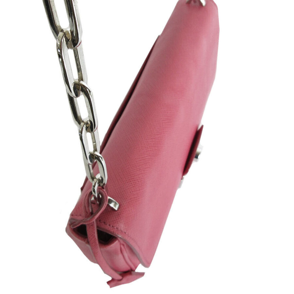 Auth Prada Shoulder Bag Pink Leather #168402P60B - Picture 7 of 12